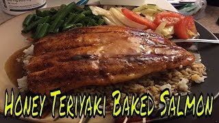 Honey Teriyaki Baked Salmon How to make baked salmon My way [upl. by Cozmo]