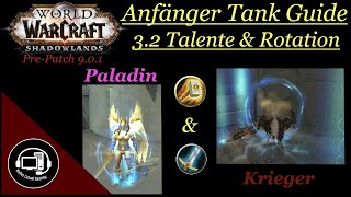 WoW Shadowlands  Anfänger Tank Guide Teil 32  Talente amp Rotation  Paladin amp Krieger [upl. by Iasi990]