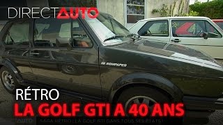 Les 40 ans de la Golf GTI  DIRECT AUTO [upl. by Yonina887]