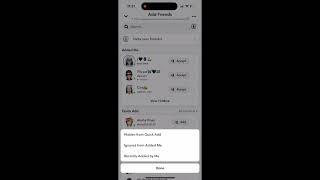 SnapChat  ignored from Added me [upl. by Conard]