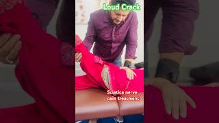 Loud Crack When We Treat Sciatica Nerve Pain Treatment😳Chiropractor In India trending viral [upl. by Svoboda]