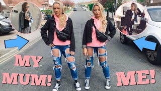 I dressed as IDENTICAL TWINS with my MUM for 24 hours [upl. by Mcgrath]