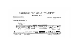 Vincent Persichetti Parable XIV Raphaël Horrach trumpet [upl. by Adnak]