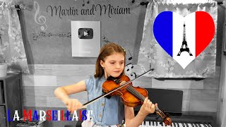 “La Marseillaisequot French National Anthem by Miriam 8 on the Violin [upl. by Yelyr]