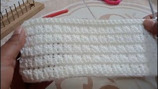 Punto fantasía a crochet para mantas y cobijas de bebe [upl. by Nolham]