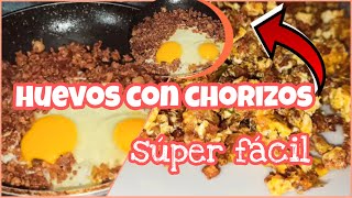 COMO HACER CHORIZOS CON HUEVO  MAKING EGG AND SAUSAGE 🍳 Rincón del antojo [upl. by Nasah]