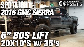 Spotlight  2016 Gmc Sierra 1500 20x10 24s and 35s [upl. by Zarah]