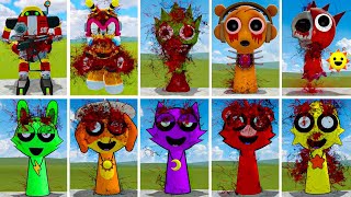 EVOLUTION OF NEW MUTANT ANIMALS FROM SPRUNKI INCREDIBOX SONIC THE TAPES FAMILY In Garrys Mod [upl. by Arehs]