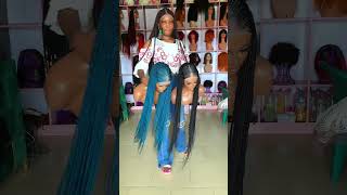 Easy to wear braided wigs  braidedhairstylesforblackwomen closurewigs africanbraids [upl. by Bogart]