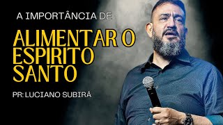 A IMPORTÂNCIA DE ALIMENTAR E ESTAR CHEIO DO ESPÍRITO SANTOPr LUCIANO SUBIRÁ espiritosanto [upl. by Yejus]