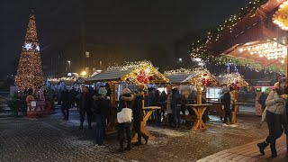 Live vom Weihnachtsmarkt in Stettin  Szeczin Polen 2021  Jarmark Bożonarodzeniowy w Szczecinie [upl. by Gaspard]