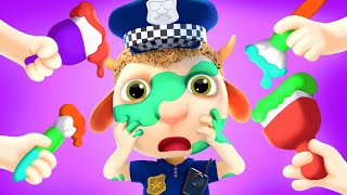 Police Officer  Babys Helper  Funny Cartoon Kids Adventures  Dolly and Friends 3D [upl. by Einre]