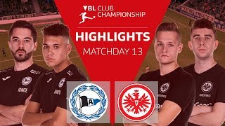 Arminia Bielefeld  Eintracht Frankfurt  Highlights  13 Spieltag  VBL Club Championship 201920 [upl. by Nagaek]