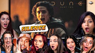 TOP quotSilencequot Reactions Dune Part Two 2024 Movie Reaction First Time Watching [upl. by Trudnak]