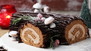 Bûche de Noël A French Christmas Dessert • Tasty [upl. by Alber269]