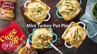 Mini Turkey Pot Pies Recipe [upl. by Uol]