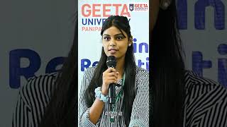 Poetry competition at Geeta University  Hindidivas Hindipoetry Bestpoetryinhindi Shorts [upl. by Allicerp]