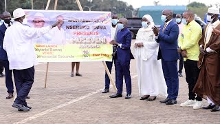 MUSEVENI launches quotMuseveni Awoomaquot Music Album by Munnamasaka Nsereko Emma at Kololo Kampala [upl. by Aihgn968]