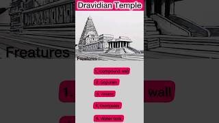 Dravidian style temple architecture  Art amp culture upsc [upl. by Spindell]