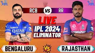 Live RCB Vs RR Eliminator Match  Cricket Match Today  RR vs RCB live liveipl [upl. by Judenberg]