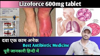 Lizoforce 600 tablet use dose benefits and Side effects full review in hindilinezolid600 [upl. by Shauna]