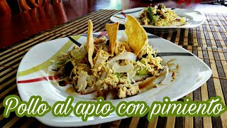 Pollo al apio con pimiento [upl. by Anot]