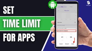 How To Set Time Limit For Apps On Android Full guide [upl. by Illa]