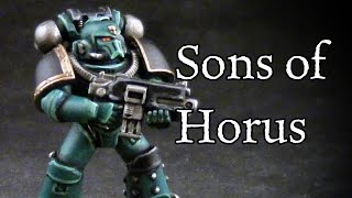 How to paint Horus Heresy Sons of Horus [upl. by Kirch]