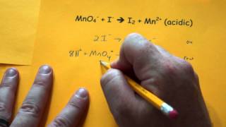 Balancing Redox Reactions Acidic Conditions [upl. by Aihcats492]