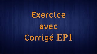 Exercice avec corrigé EP 1 L2biologie [upl. by Kirsch761]