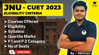 All About JNU  Eligibility criteria  Course Offered CUETCORNER [upl. by Anirda]