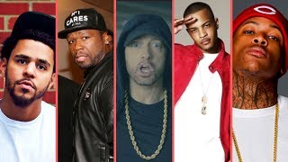 Rappers React To Eminem Donald Trump BET Hip Hop Awards Freestyle Cypher 2017 50 Cent J Cole TI [upl. by Parke]