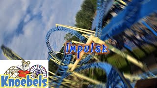 Impulse  Knoebels PA  Front Row  POV [upl. by Dranreb]