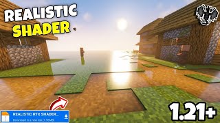 Realistic Shaders Minecraft PE 1212  Shader MCPE 121  Low End Devices [upl. by Yunfei538]