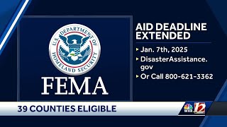 FEMA extending deadline for homeowners and renters affected by Helene [upl. by Ennaeiluj]