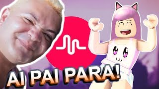 Musically no Roblox 7 AI PAI PARA [upl. by Llerral]