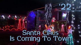 Ryans Christmas Lights 2022  Santa Claus Is Coming To Town [upl. by Rudie]