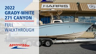 FULLY LOADED 2022 GRADYWHITE 271 CANYON  MarineMax Panama City Beach [upl. by Idnak]