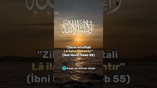 Zikrin en efdali nedir zikir tevhid lailaheillallah kuranmeali iman dua şifa amin hadis [upl. by Connel856]