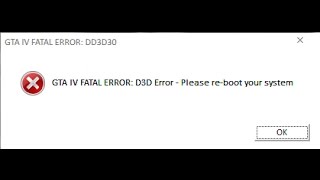 how to fix GTA IV FATAL ERROR D3D  please reboot your system PC [upl. by Ibbor14]