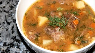 Понравится с первой ложки Очень вкусный Суп с перловкой и говядинойКанадская кухня [upl. by Acker]