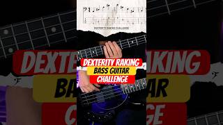 Bass Guitar Dexterity Raking Challenge [upl. by Bauske]