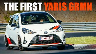 Toyota Yaris GRMN 2018 First Nürburgring Experience [upl. by Annaer]