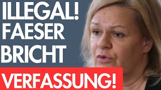 💥SKANDAL FAESER FÄLSCHT VERFASSUNG – AfD RECHNET AB💥 [upl. by Mehala]