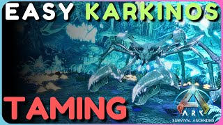 KARKINOS TAMING IS SO EASY Ark Survival Ascended Aberration [upl. by Anhavas]