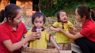 Single Mom Life  Taking care of children  Harvest fruit  Gardening  Care Animal  Ly Thi Huong [upl. by Aratehs529]