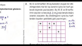 Ülke Geneli 9 Sınıf Matematik 2 Dönem 1 Yazılı Çözümleri [upl. by Yldarb]