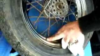 Harley Chrome Rim Cleaning with StrongArm Brand Sprays [upl. by Jehius788]