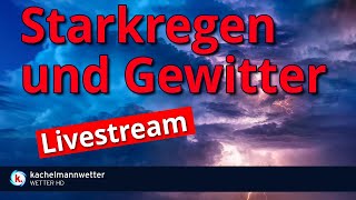 Unwettergefahr durch Gewitter und ergiebigen Regen [upl. by Cirdla]