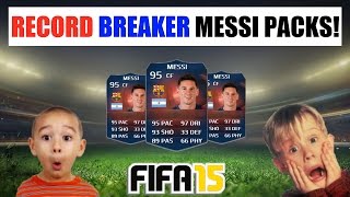 FIFA 15 ► TOP 5 RECORD BREAKER MESSI PACK REACTIONS ᴴᴰ [upl. by Suaeddaht404]